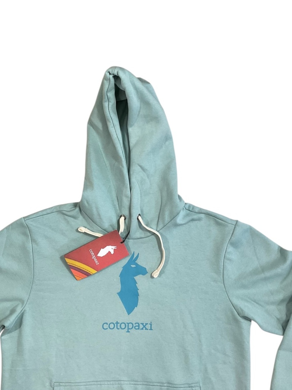 Cotopaxi Llama Hoodie Women’s Large Sea Spray NWT - Picture 2 of 9